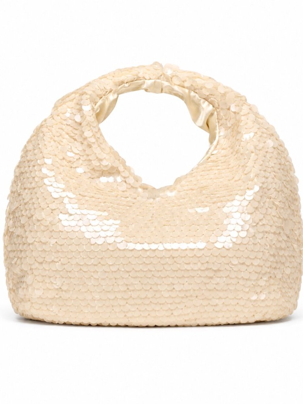 Dolce Vita Dahlia Sequin Hobo Bag Anthropologie Ivory NWT Wedding Party